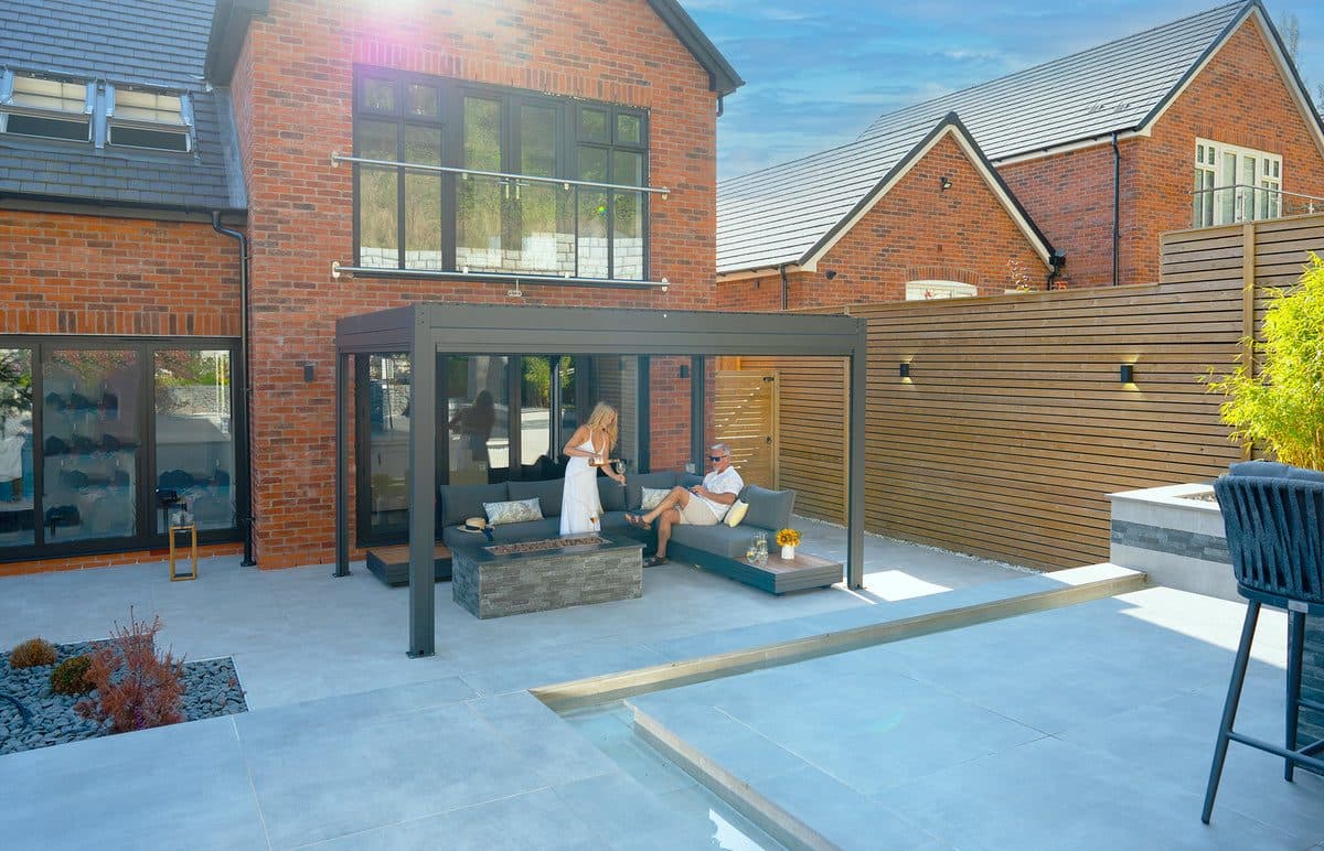 Pergola for an outdoor room