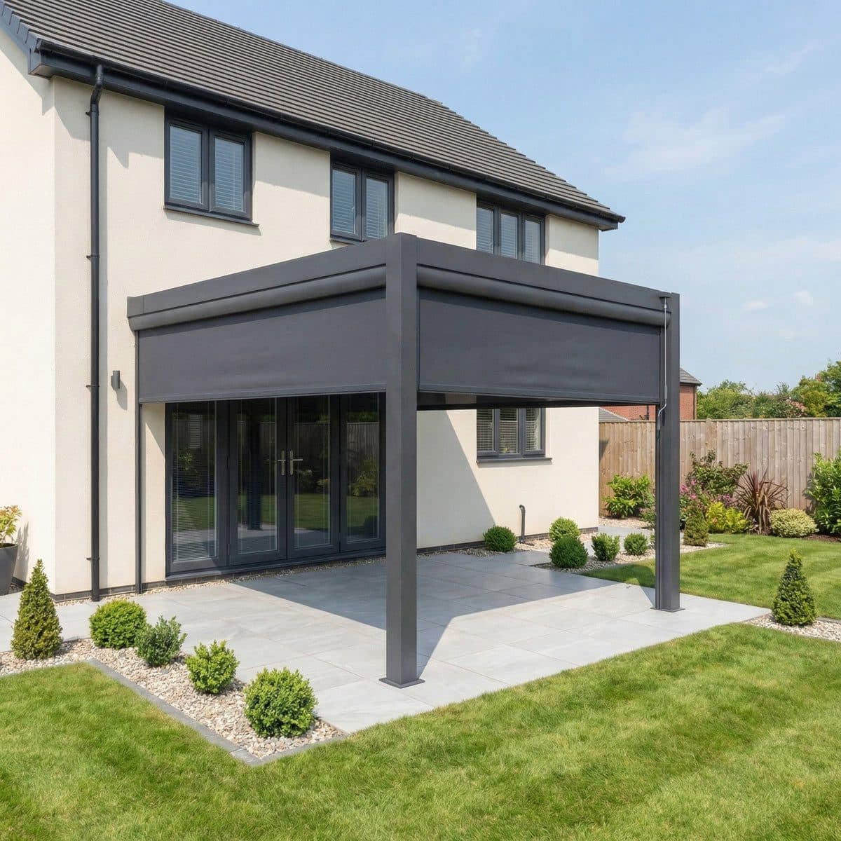 Lean Wall-Mounted Pergola 3 x 3m