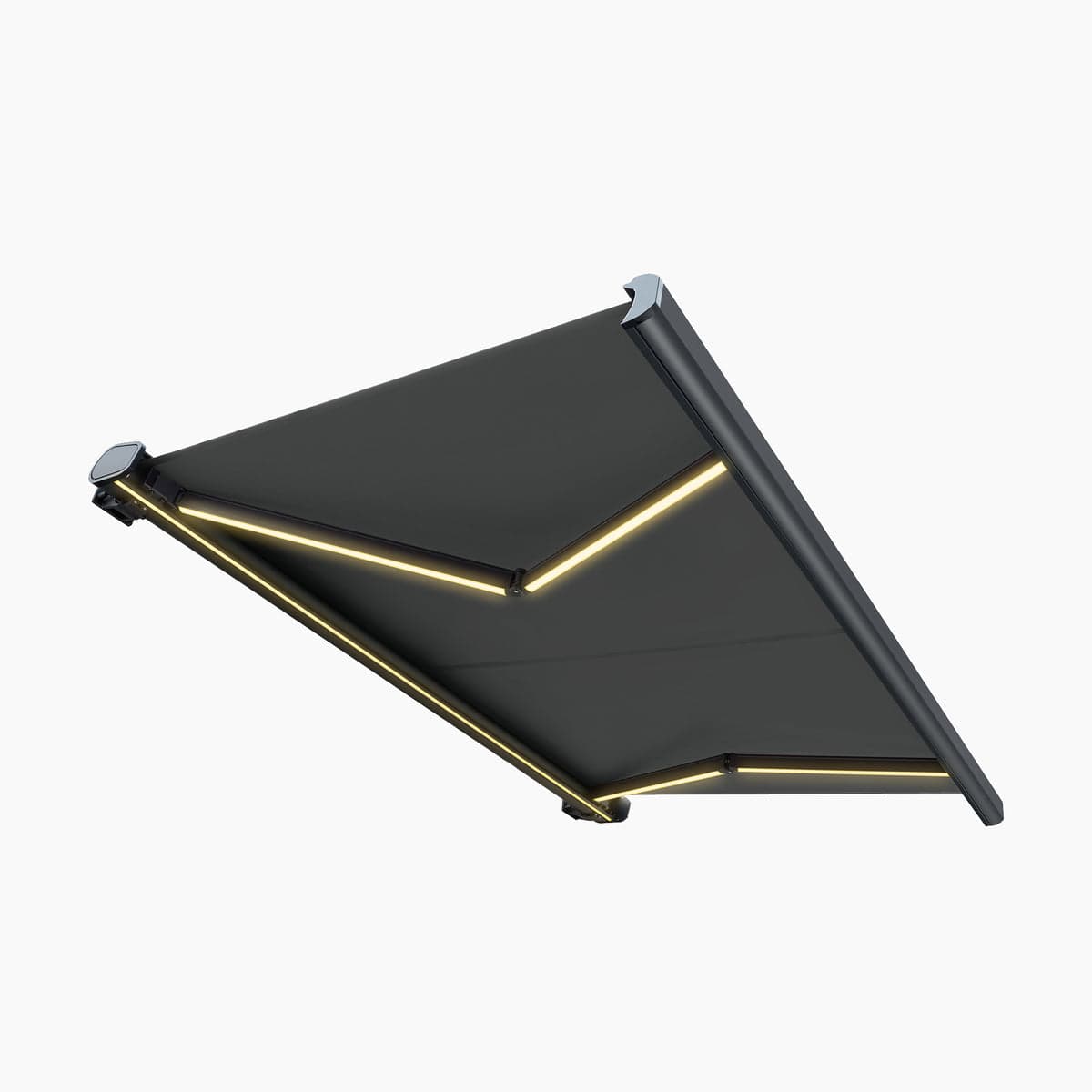 Fully‑cassette motorized retractable awning